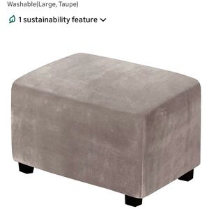 Taupe Ottoman Cover Size Large